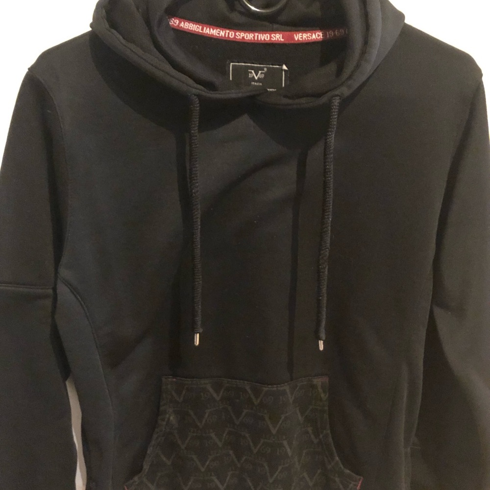 Versace 1969 ITALIA By Versace Hoodie In Black & Red Size Small Authentic Men’s